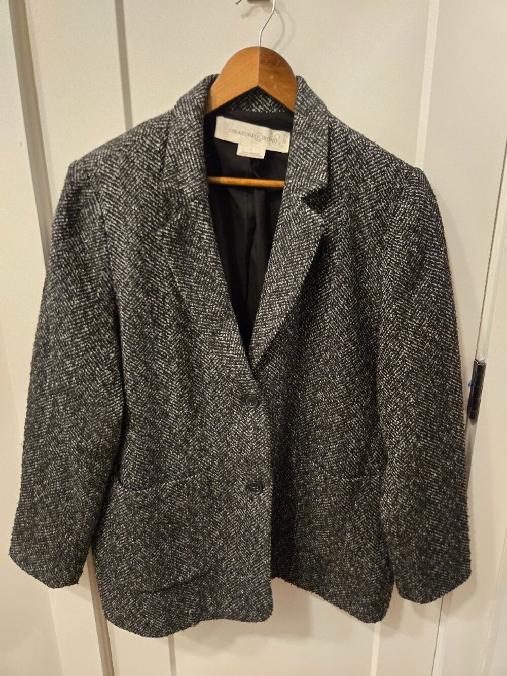 Treasure & Bond Tweed Blazer Size L